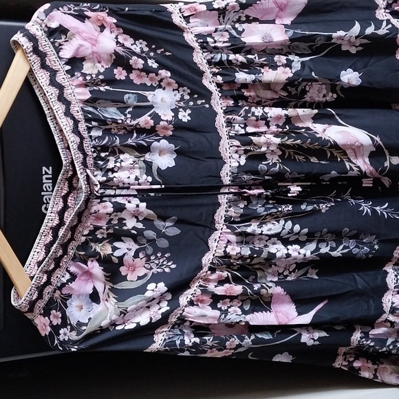 Nwt Rachel Zoe Black Floral Maxi Skirt - Picture 3 of 17